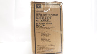 Medline NON25852 Bulkee II Super Flupp Sponges 6 x 6. 3/4in, 6-ply - Case of 480